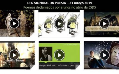 Dia Mundial da Poesia -poemas declamados no átrio da ESDS – dia 21 março 2019