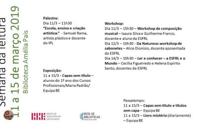 Semana da Leitura na Biblioteca Amélia Pais – ESFRL