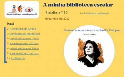 Boletim nº12 das bibliotecas do Pré-Escolar e 1ºciclo do AEDS