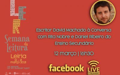 Escritor David Machado à conversa com Rita Nobre e Daniel Ribeiro