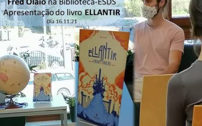 Fred Olaio apresenta o seu livro na Biblioteca da Escola Secundária Domingos Sequeira