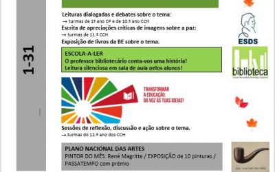 Agenda de atividades da BE da ESDS – outubro 2022