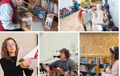 Ronda de Escritores levou livros, música e imaginação às escolas do Agrupamento de Escolas Rainha Santa Isabel.