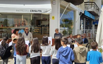 A leitura sai à rua na semana da leitura do Agrp. Rainha Santa Isabel
